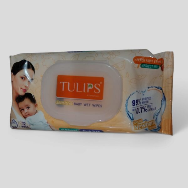 TULIPS SENSITIVE BABY WET WIPES NET QTY-72N